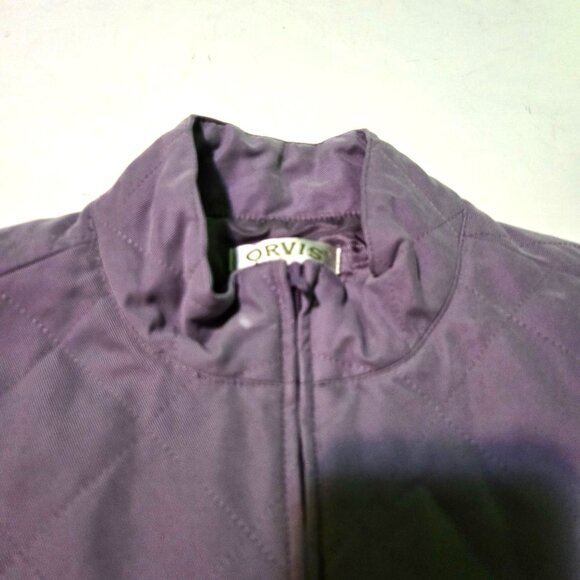 Orvis vest womens Small Purple quilted full-zip Outdoors - Picture 8 of 9